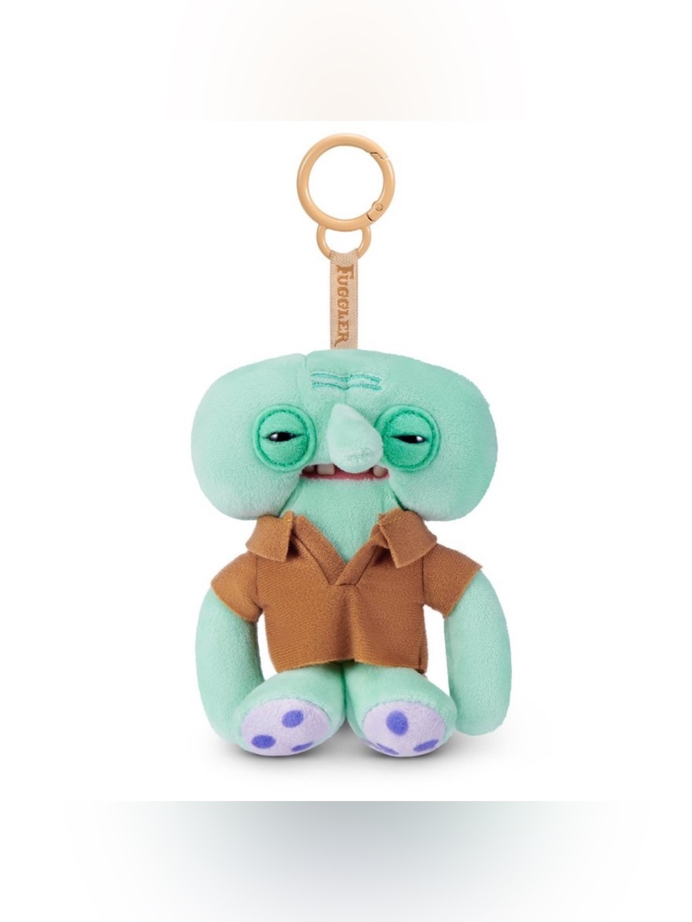 Fuggler x SpongeBob SquarePants plush keychain keyring NWT - squidward